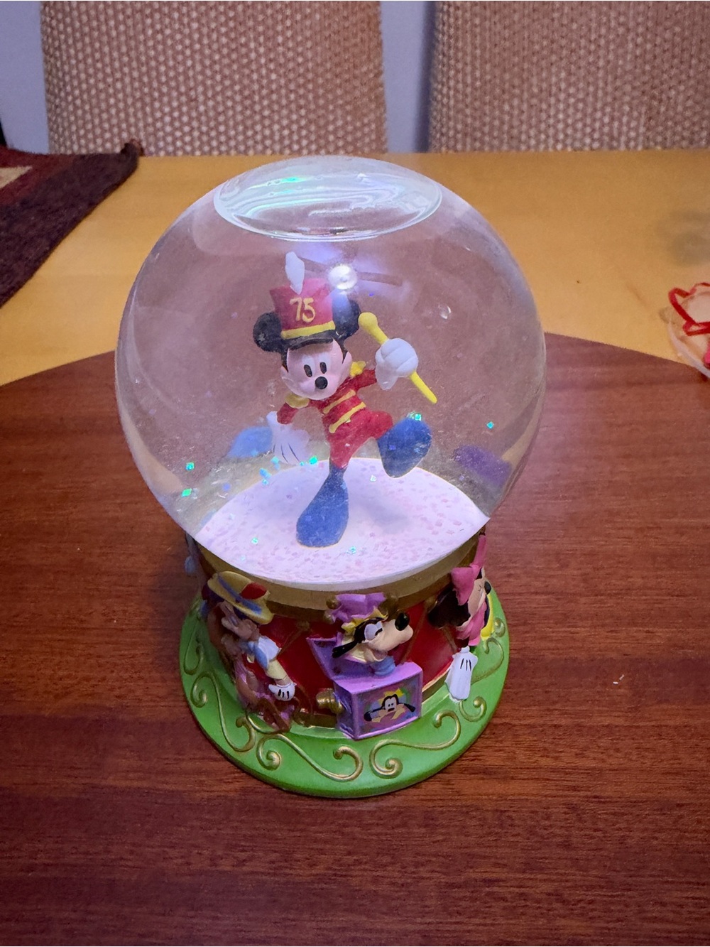 Disney Mickey Mouse 75th Anniversary Snow Globe
